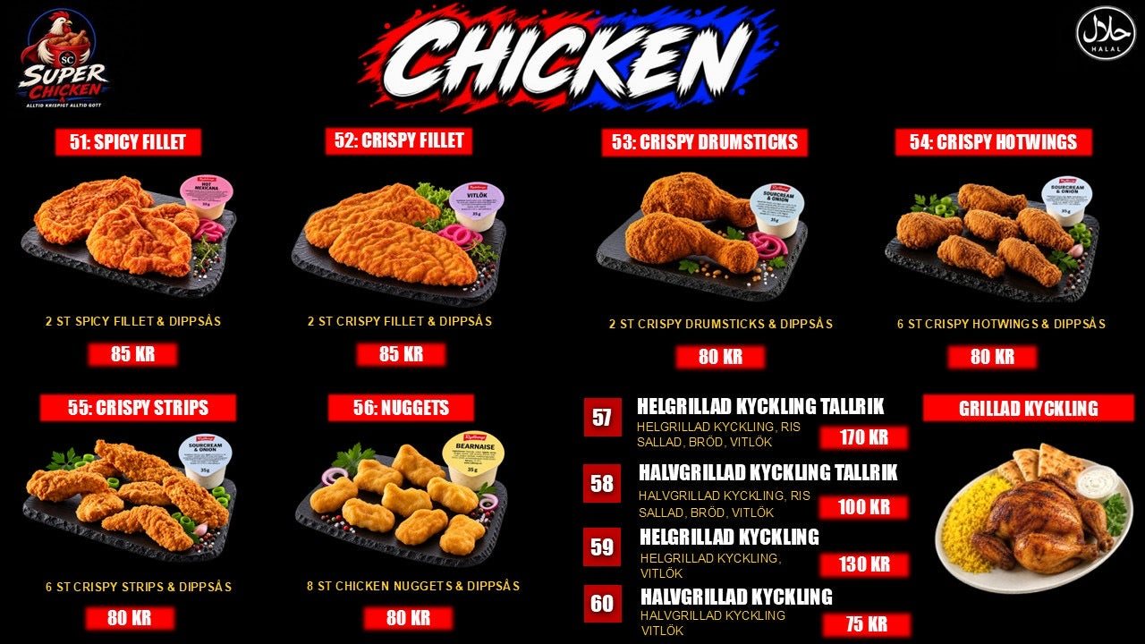 Chicken meny