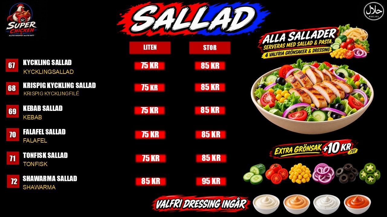 Sallad meny